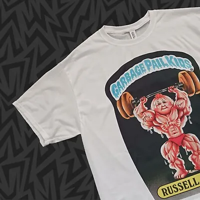 Garbage Pail Kids T-Shirt RUSSELL MUSCLE Series 2 Card 50a Vtg Bodybuilder S-2XL • $26