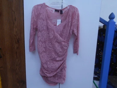 $6 • Buy SHAPE FX ~  Size L ~ PINK LACE W/1/2 TANK NWT