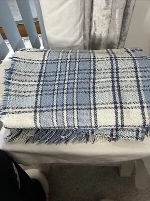 St Michael Marks And Spencer Check Blanket 149 Cm Wide Length180 Approx • £35