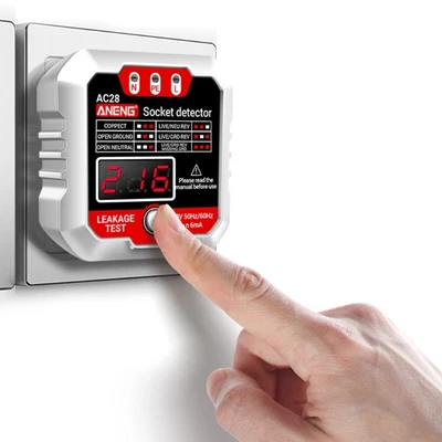 $6.89 • Buy Socket Tester Mains Outlet Tester Power Socket Automatic Electric Circuit Finder