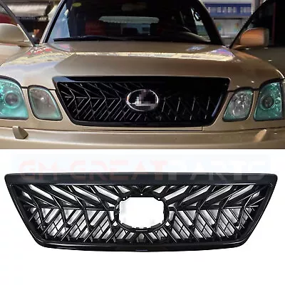 For Toyota Lexus LX470 2003-2007 Front Bumper Radiator Grille Grill ABS Black • $159