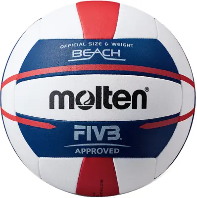 Authentic Molten Elite Beach Volleyball  FIVB Approved V5B5000 Red/White/Blue • $53.88