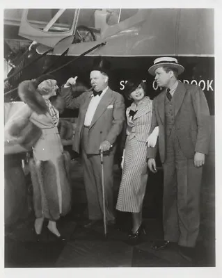 International House WC Fields Peggy Hopkins Joyce Cast Airplane Vintage Photo • $24.99