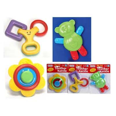 My 1st Teether Rattle Fun Time Activity Toys 1 Random For New Born Baby • £3.32