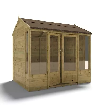 Project Timber Pressure Treated Apex Garden Summerhouse Home Office Gym Sun Room • £1065