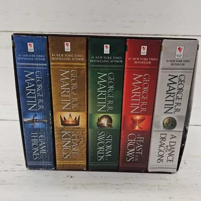 A Song Of Ice And Fire 5 Book Box Set By George R. R. Martin Game Of Thrones • $24.80