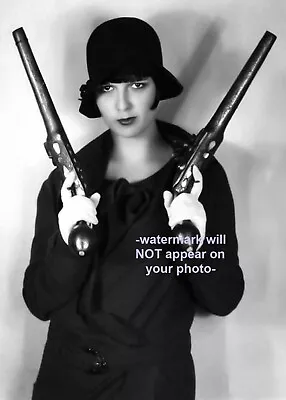 Sexy Flapper Girl PHOTO Louise Brooks Prohibition Gangster Guns Publicity Pic • £5.40