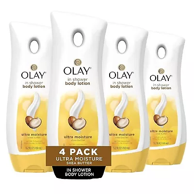 Olay Ultra Moisture Shea Butter In-Shower Body Lotion 15.2oz. Pk4 • $34.28