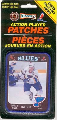 $9.95 • Buy 1993 Brett Hull St. Louis Blues Nhl Hockey Player Patch Mint In Package Hof