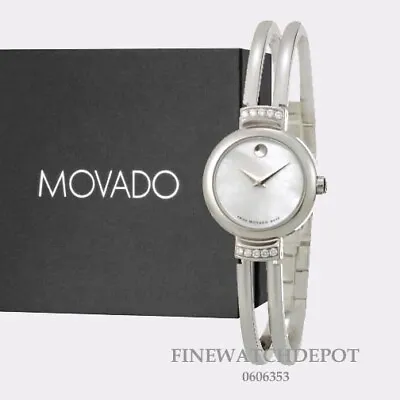 Authentic Movado Women's Harmony Swiss Bangle Strap Mother Of Pearl Dial 0606353 • $950
