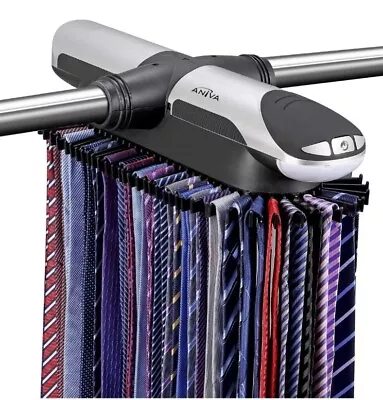 Motorized Tie Rack Best Closet Organizer With LED Lights Automatic Rotation • $27.99