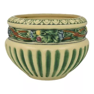 Roseville Corinthian 1923 Vintage Art Pottery Ceramic Jardiniere Planter 601-5 • $19.99