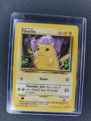 Pokémon TCG Pikachu 58/102 Card 1999 • $14.99