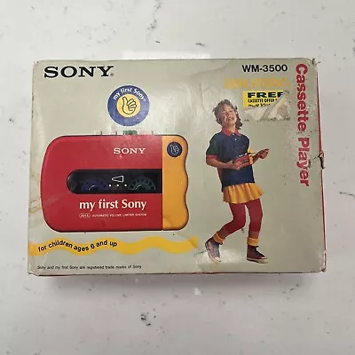 Cassette Player My First Sony WM-3500 ME-70203 NEW Wow Rare • $299