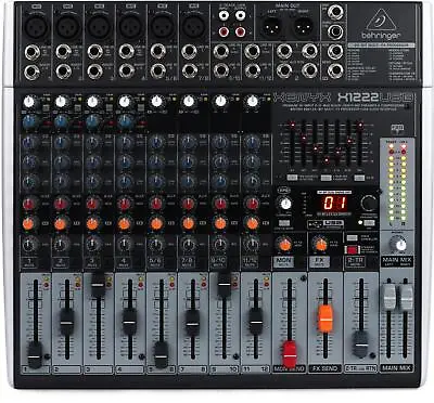 Behringer Xenyx X1222USB Mixer With USB And Effects • $269