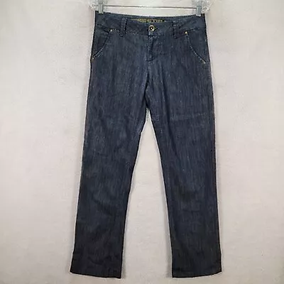 Freestyle Revolution Womens Jeans Size 5 Jr Blue Denim Stretch Low Rise Straight • $15.95