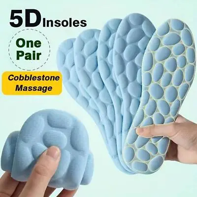 Memory Foam Orthopaedic Massage Insoles For Shoes Women Men Sports 5D • £3.39