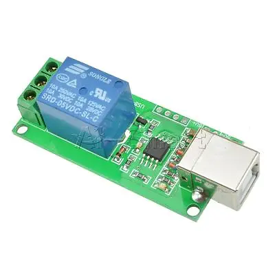 £7.10 • Buy USB Relay 5V 1 Channel Programmable Computer Control Relay For Smart Home