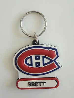 Montreal Canadiens Keychain NHL Hockey Canadians Team Name Brett Personalized  • $8.99