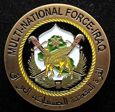 Kappyscoins G7616 Multi-national Force Baghdad Iraq  Army Challenge Coin • $39.99