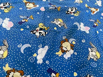 2 Yards Vintage Looney Tunes In Sky Fabric • £16.35