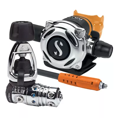 ScubaPro MK25 EVO/A700 Dive Regulator INT W/ Orange Mouthpiece & Hose Protector • $1239