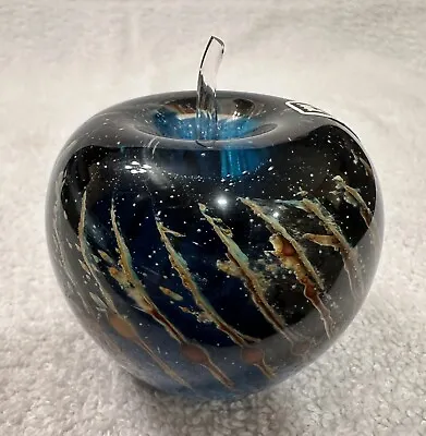 Mdina Glass Malta 2 1/2” Apple Sculpture Paperweight • $14.99