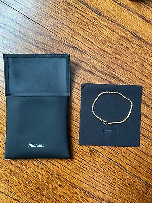 MIANSAI Gold Vermeil 1.8mm Rope Chain Bracelet Size Small 6.5in • $75