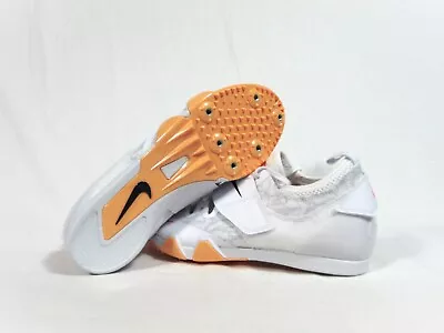 Nike Pole Vault PV Elite White & Orange Spikes Track Shoes Sz 9 NEW AA1204 101 • $79.99