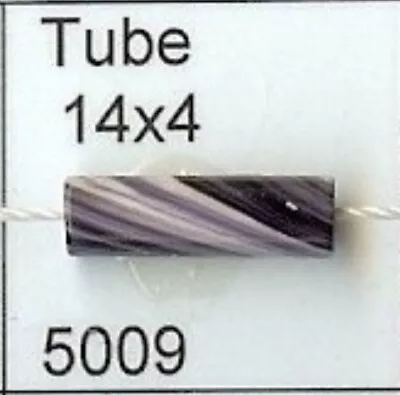 5009 Tube 14x4 Wampum Bead Quahog • $10