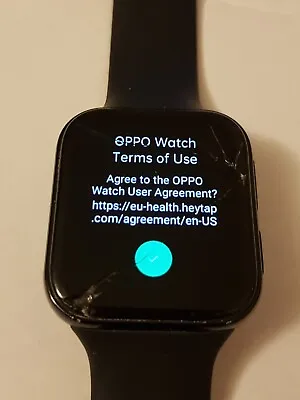 OPPO Watch 41 Mm Smart Watch AMOLED Display GPS NFC Bluetooth 4.2 DAMAGED SCREEN • £49.99