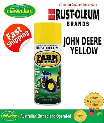 $19 • Buy Rust-oleum John Deere Yellow Farm Equipment Spray Paint Heavy Enamel Tractor New