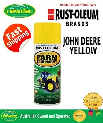 $19 • Buy Rust-oleum John Deere Yellow Farm Equipment Spray Paint Heavy Enamel Tractor New