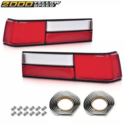 Fit For 87-93 Ford Mustang Taillight Taillamp Lens Set Left & Right Pair NEW  • $58.67