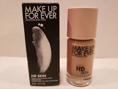 Makeup Forever~HD Undetectable Stay-True Foundation ~ 1R12 Cool Ivory ~1.01~NIB • $34.99