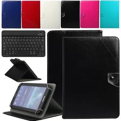 Universal Stand Leather Case Cover+Wireless Keyboard For 9.6  10.1  10.4  Tablet • $18.69