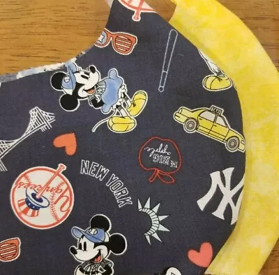 Reversible Adult Mickey & Minnie Mouse New York Yankees Baseball Mask • $9.99