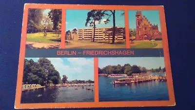 £0.87 • Buy Beautiful Multi-picture Postcard GDR Berlin Friedrichshagen Müggelpark Seebad Gel. 1986 B810