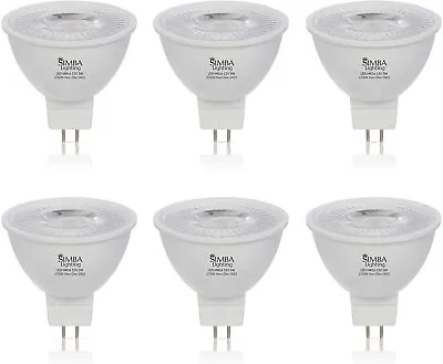 [6 Pack] LED MR16 5W 12V 35W 50W Halogen Replacement Bulbs GU5.3 Bi-Pin 2700K • $19.95