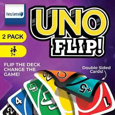 UNO Flip! Cards Double Side Playing Cards Turn Over The Deck Change The Game • $3.95