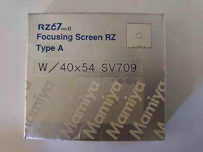 Mamiya RZ67 PRO II Focusing Screen RZ Type A W/40*54 SV709 • $150