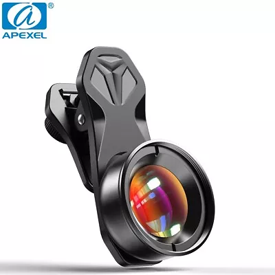 APEXEL 100mm Macro Lens Camera Phone LensKit 4K HD Macro Lens For IPhone Samsung • $36.98