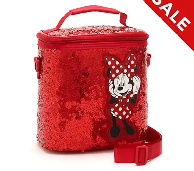Disney Store Authentic Minnie Mouse Red Sequin Lunch Bag For Girls NEW • £25
