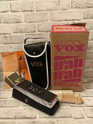 Vintage Vox V846 Wah-Wah Guitar Pedal With Case Original Box & Inserts USA • $1900