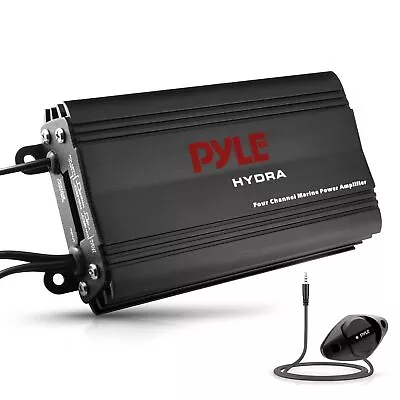 PYLE  PLMRMP3B  4 Channel 800 Watt Waterproof Micro Marine Amplifier • $42.50