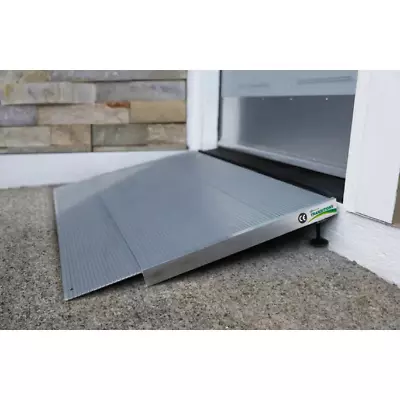 $100.44 • Buy 1ft Portable Wheelchair Entry Stair Accessibility Ramp Doorway Handicap Aluminum