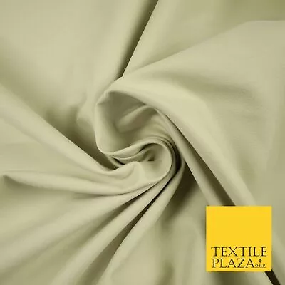 £1.50 • Buy ECRU STONE Stretch Cotton Drill Fabric Twill Upholstery Uniform Work 57  7189