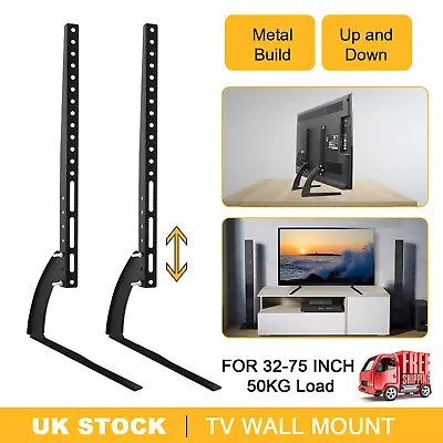 Universal TV Stand Base Bracket Mount Desktop Table Top For 32-70inch Samsung LG • £11.79