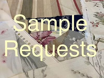 Laura Ashley FABRIC SAMPLE SWATCH MATERIAL Requests • £1.50