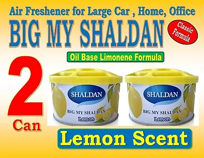 2 Can BIG MY SHALDAN  Air Freshener For Large Car- Classic Formula - LEMON Scent • $21.50